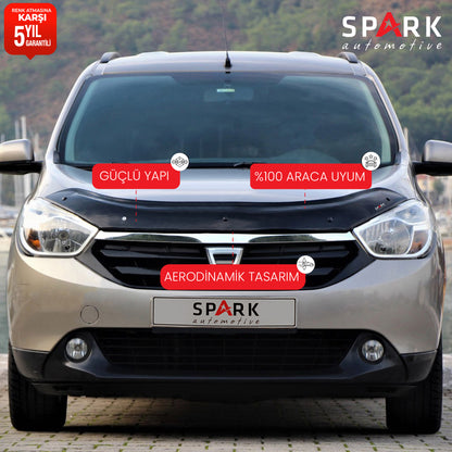 Dacia Lodgy 2013- Yılı ve Sonrası Uyumlu Kaput Rüzgarlığı 4mm