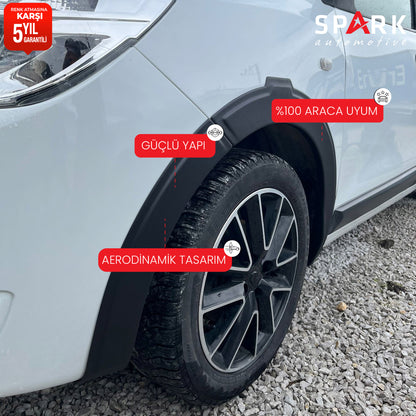 Dacia Lodgy 2013- Yılı ve Sonrası Uyumlu Çamurluk Dodik 8 Parça