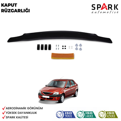 Dacia Logan Mcv 2005-2012 Yıl Aralığı Uyumlu Kaput Rüzgarlığı 3mm