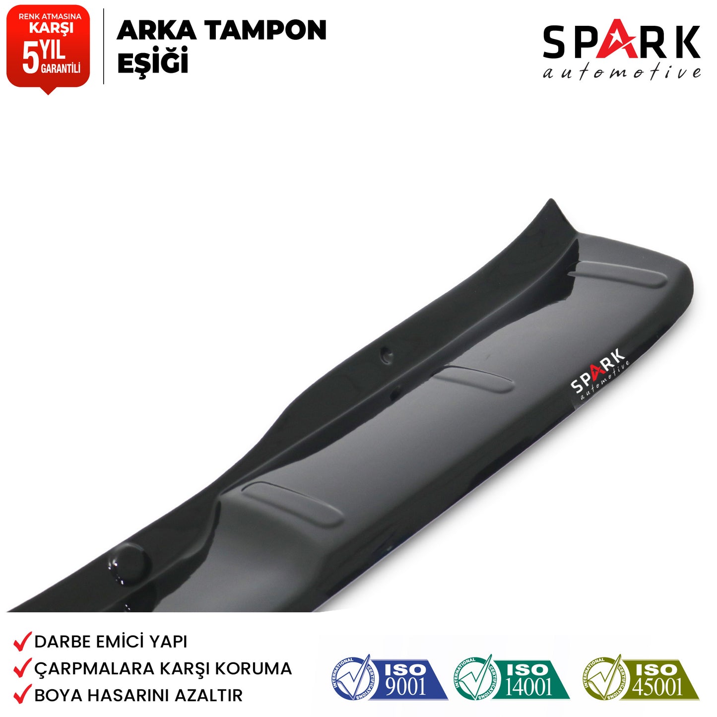 Dacia Sandero 2012-2020 Uyumlu Arka Tampon Eşiği Parlak