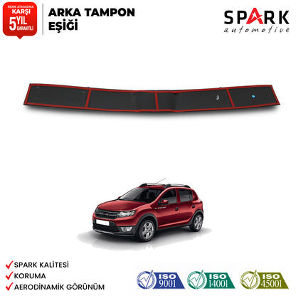 Dacia Sandero 2012-2020 Uyumlu Arka Tampon Eşiği Parlak