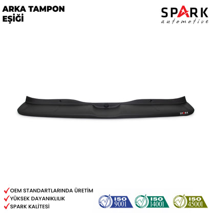 Dacia Sandero 2012-2020 Uyumlu Arka Tampon Eşiği Mat