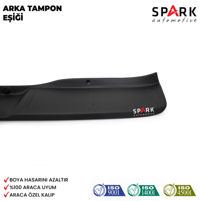 Dacia Sandero 2012-2020 Uyumlu Arka Tampon Eşiği Mat