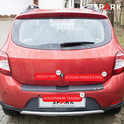Dacia Sandero 2012-2020 Uyumlu Arka Tampon Eşiği Mat