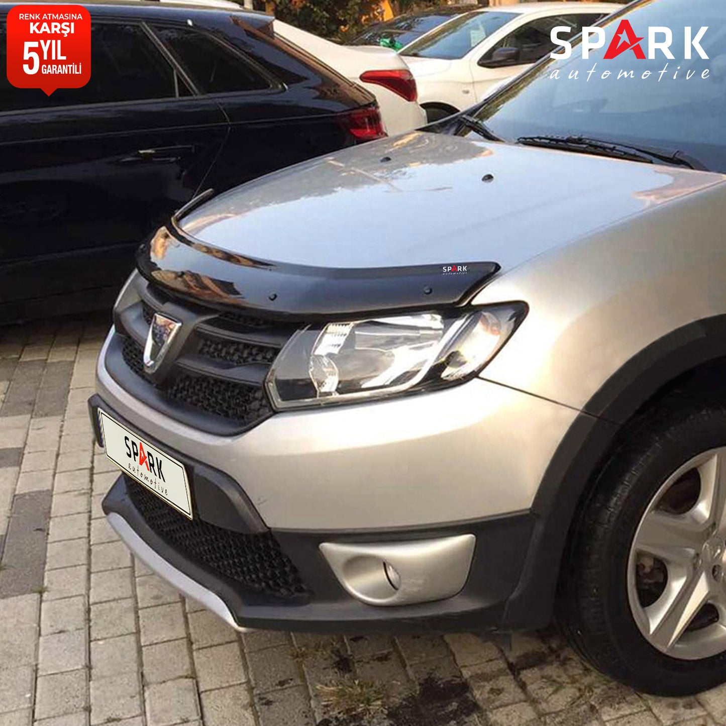 Dacia Sandero 2012-2020 Yıl Aralığı Uyumlu Kaput Rüzgarlığı 3mm
