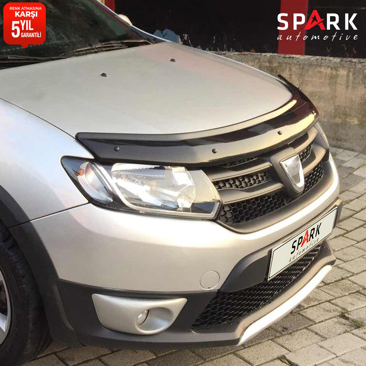 Dacia Sandero 2012-2020 Yıl Aralığı Uyumlu Kaput Rüzgarlığı 4mm