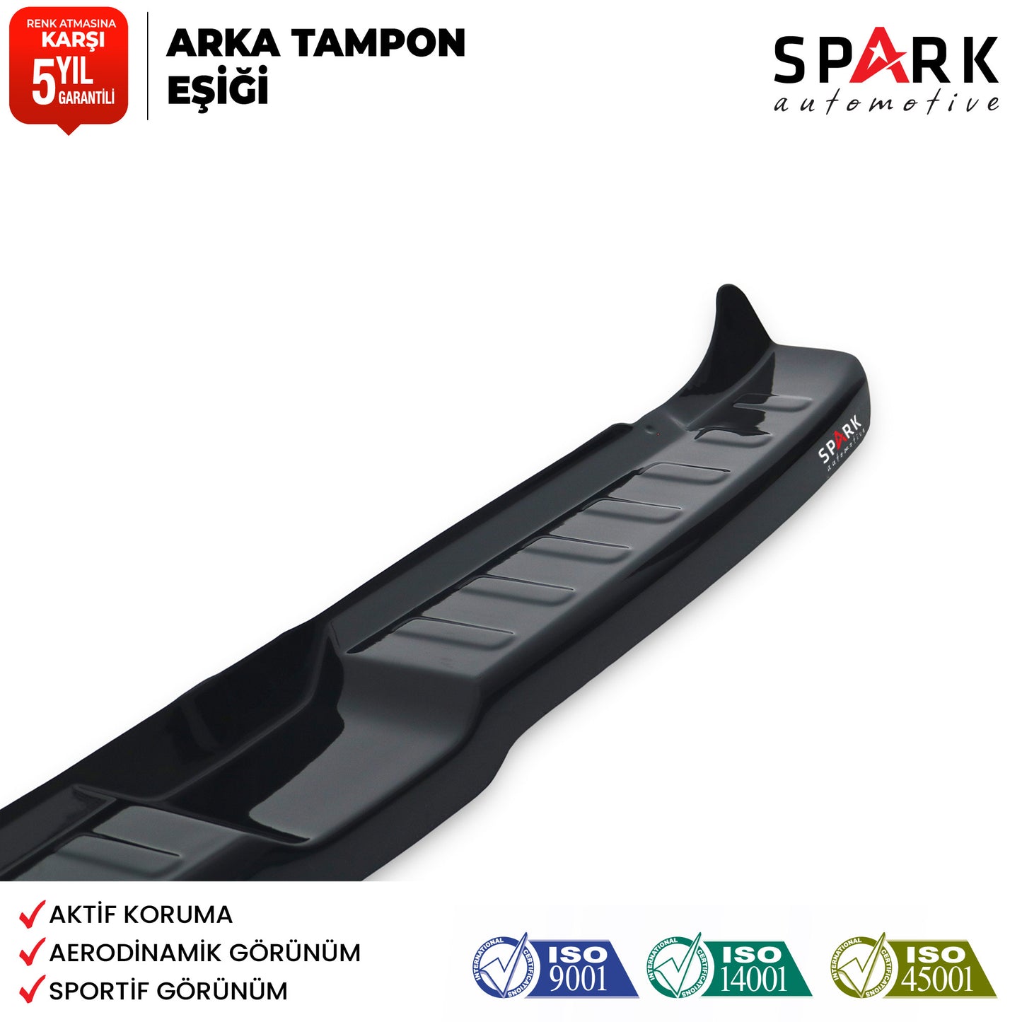 Dacia Sandero 2021- Yılı ve Sonrası Uyumlu Arka Tampon Eşiği Parlak