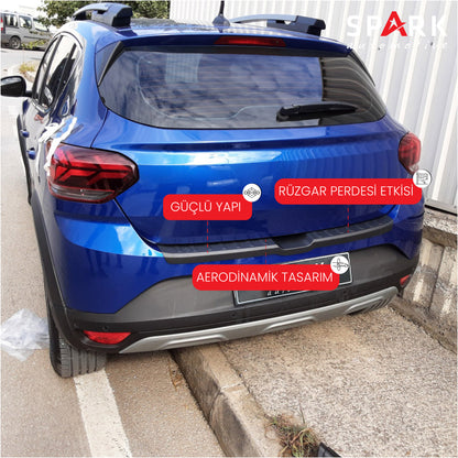 Dacia Sandero 2021- Yılı ve Sonrası Uyumlu Arka Tampon Eşiği Mat
