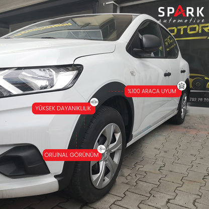 Dacia Sandero 2021- Yılı ve Sonrası Uyumlu Çamurluk Dodik 4 Parça