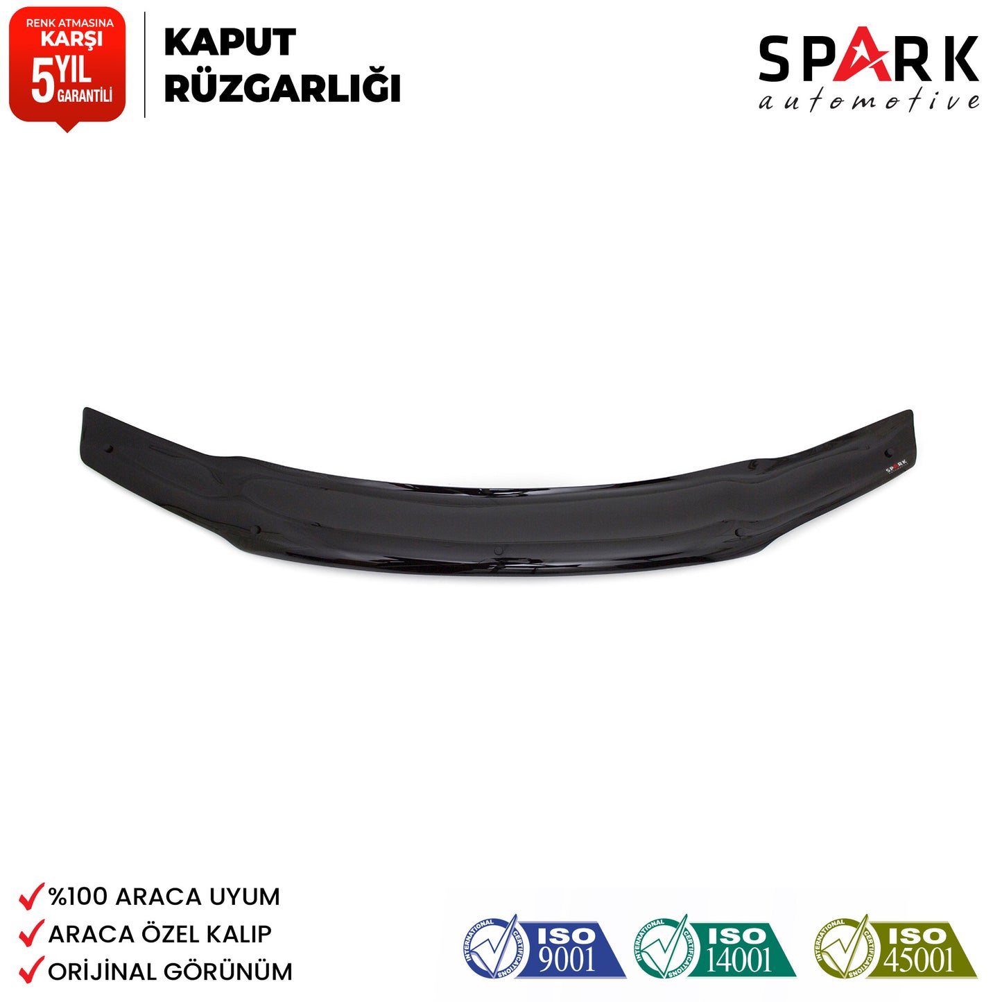 Fiat Albea 2005-2012 Yıl Aralığı Uyumlu Kaput Rüzgarlığı 3mm