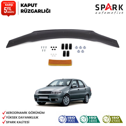 Fiat Albea 2005-2012 Yıl Aralığı Uyumlu Kaput Rüzgarlığı 3mm