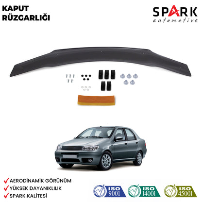 Fiat Albea 2005-2012 Yıl Aralığı Uyumlu Kaput Rüzgarlığı 4mm