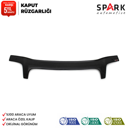 Fiat Doblo 2000-2005 Yıl Aralığı Uyumlu Kaput Rüzgarlığı 3mm