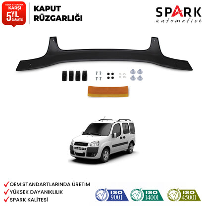 Fiat Doblo 2000-2005 Yıl Aralığı Uyumlu Kaput Rüzgarlığı 3mm