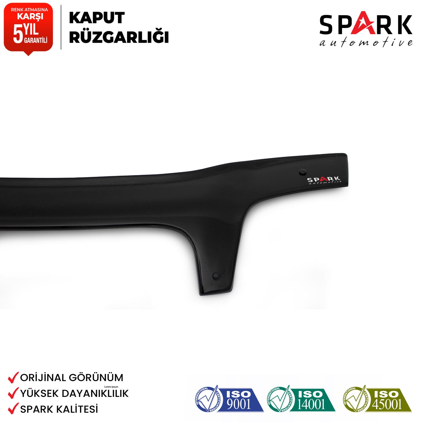 Fiat Doblo 2000-2005 Yıl Aralığı Uyumlu Kaput Rüzgarlığı 3mm