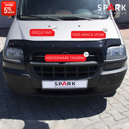 Fiat Doblo 2000-2005 Yıl Aralığı Uyumlu Kaput Rüzgarlığı 3mm