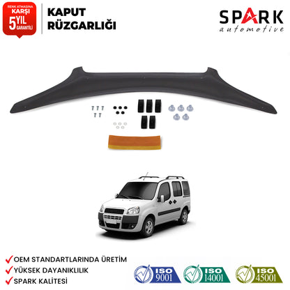 Fiat Doblo 2006-2010 Yıl Aralığı Uyumlu Kaput Rüzgarlığı 3mm