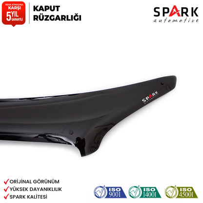 Fiat Doblo 2006-2010 Yıl Aralığı Uyumlu Kaput Rüzgarlığı 3mm