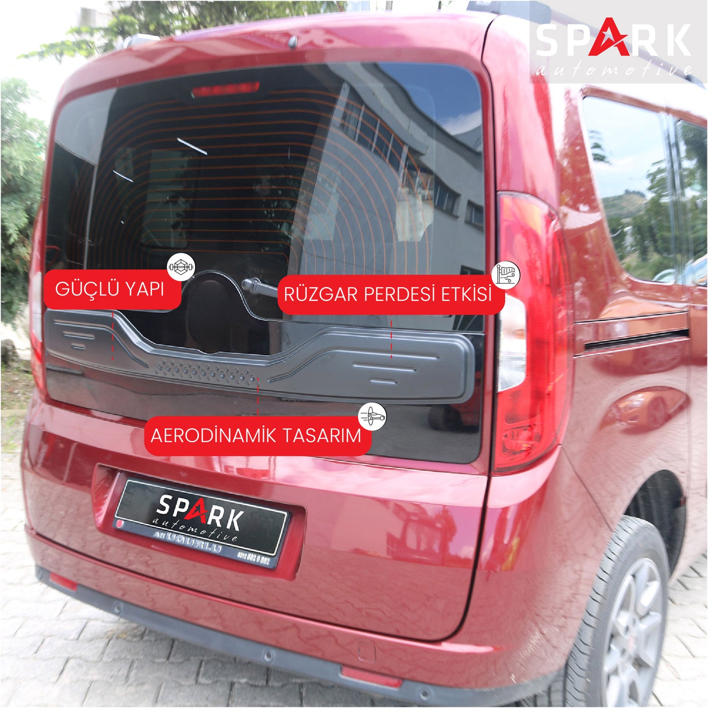 Fiat Doblo 2010-2015 Yıl Aralığı Uyumlu Bagaj Kapağı Dodik