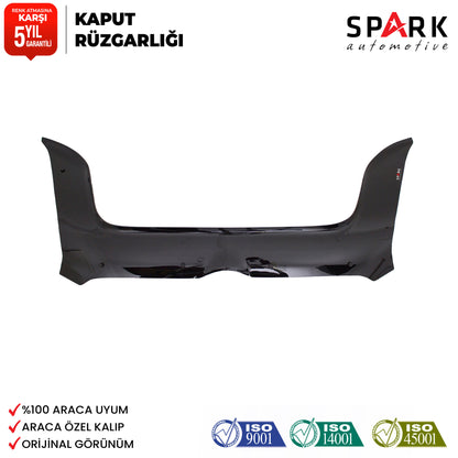 Fiat Doblo 2010-2015 Yıl Aralığı Uyumlu Kaput Rüzgarlığı 3mm