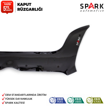Fiat Doblo 2010-2015 Yıl Aralığı Uyumlu Kaput Rüzgarlığı 3mm