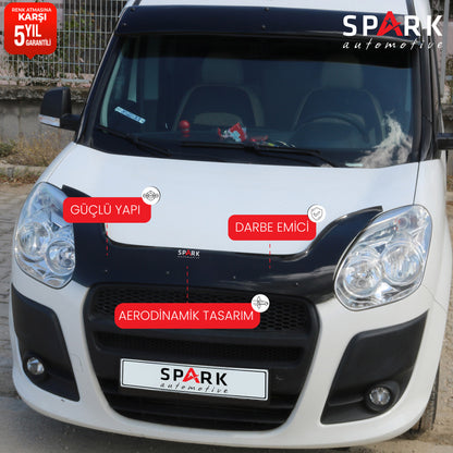 Fiat Doblo 2010-2015 Yıl Aralığı Uyumlu Kaput Rüzgarlığı 3mm