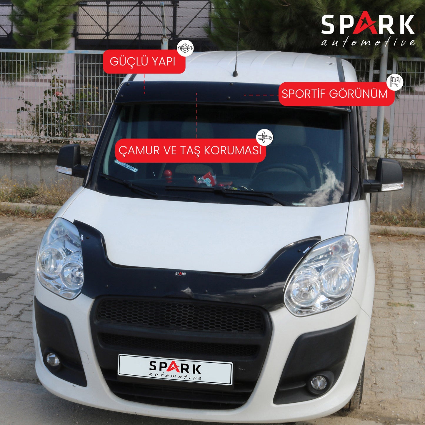 Fiat Doblo 2010-2015 Yıl Aralığı Uyumlu Ön Cam Güneşliği