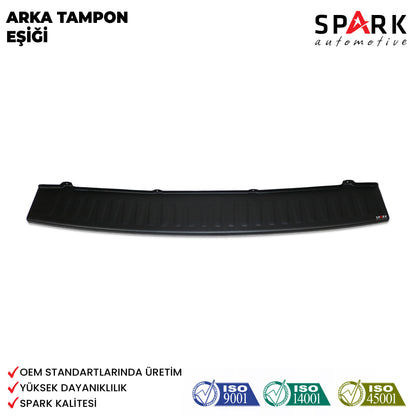 Fiat Doblo 2010-2023 Yıl Aralığı Uyumlu Arka Tampon Eşiği Mat