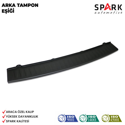 Fiat Doblo 2010-2023 Yıl Aralığı Uyumlu Arka Tampon Eşiği Mat