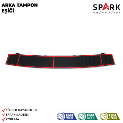 Fiat Doblo 2010-2023 Yıl Aralığı Uyumlu Arka Tampon Eşiği Mat