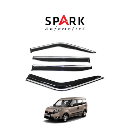 Fiat Doblo 2015-2022 Yıl Aralığı Uyumlu Cam Rüzgarlığı Kromlu 4 Parça