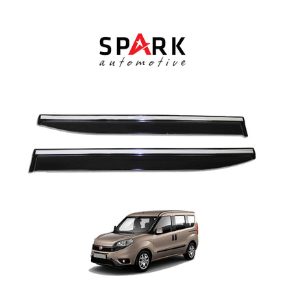 Fiat Doblo 2015-2022 Yıl Aralığı Uyumlu Cam Rüzgarlığı Kromlu 4 Parça