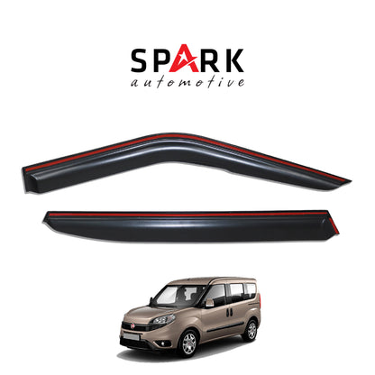 Fiat Doblo 2015-2022 Yıl Aralığı Uyumlu Cam Rüzgarlığı Kromlu 4 Parça