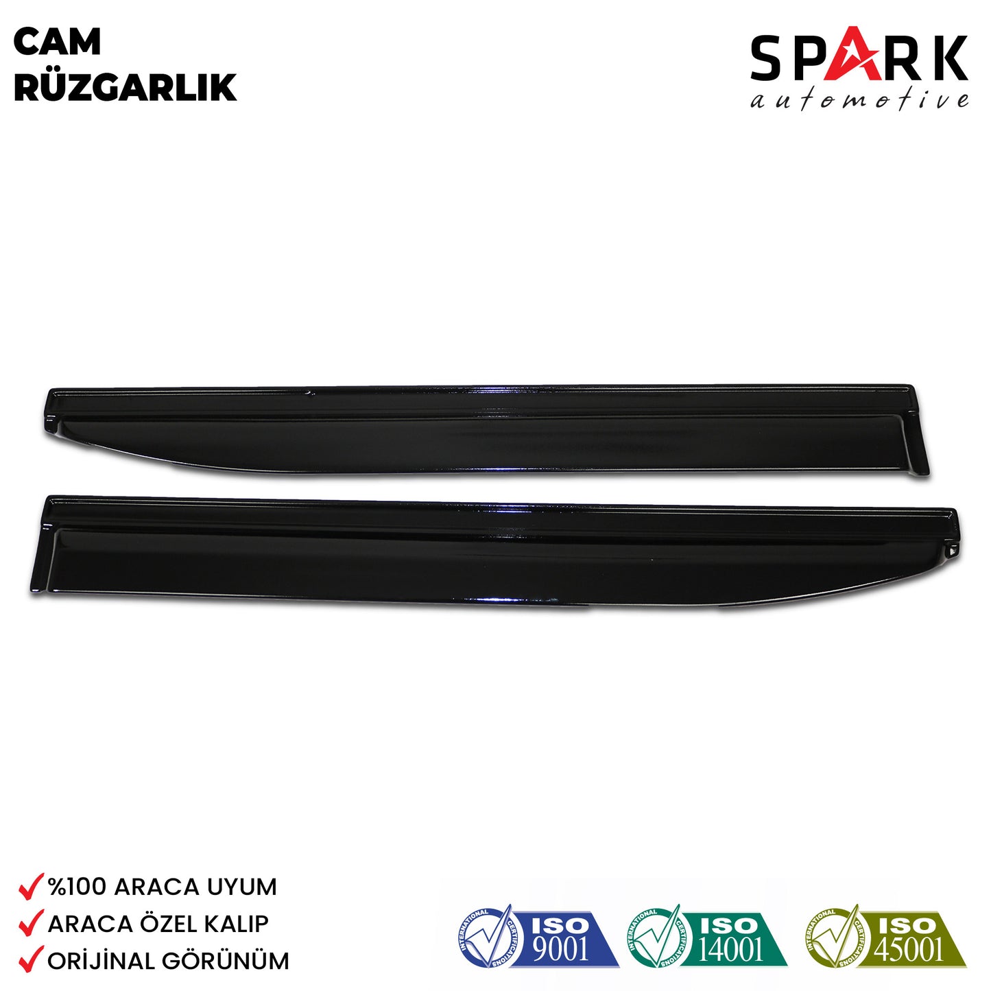 Fiat Doblo 2015-2022 Yıl Aralığı Uyumlu Cam Rüzgarlığı 4 Parça