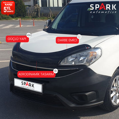 Fiat Doblo 2015-2022 Yıl Aralığı Uyumlu Kaput Rüzgarlığı 3mm