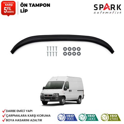 Fiat Ducato 1994-2006 Yıl Aralığı Uyumlu Ön Tampon Lip Siyah