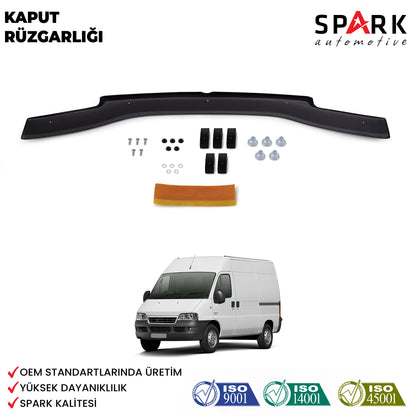 Fiat Ducato 2006-2014 Yıl Aralığı Uyumlu Kaput Rüzgarlığı 4mm