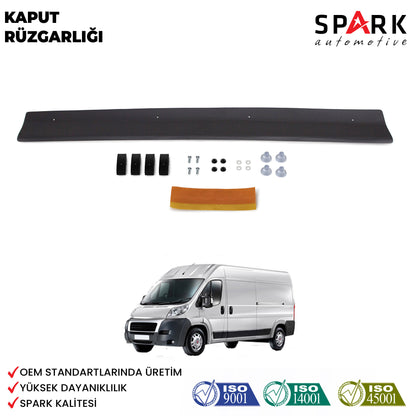Fiat Ducato 2006-2014 Yıl Aralığı Uyumlu Kaput Rüzgarlığı 3mm