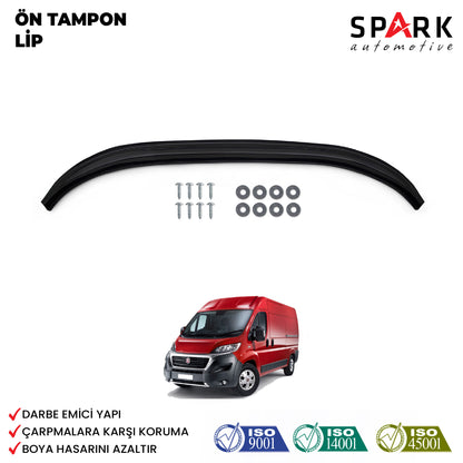 Fiat Ducato 2014- Yılı ve Sonrası Uyumlu Ön Tampon Lip Siyah
