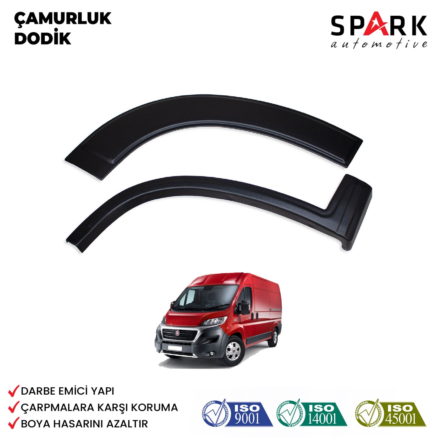 Fiat Ducato 2014- Yılı ve Sonrası Uyumlu Çamurluk Dodik 12 Parça