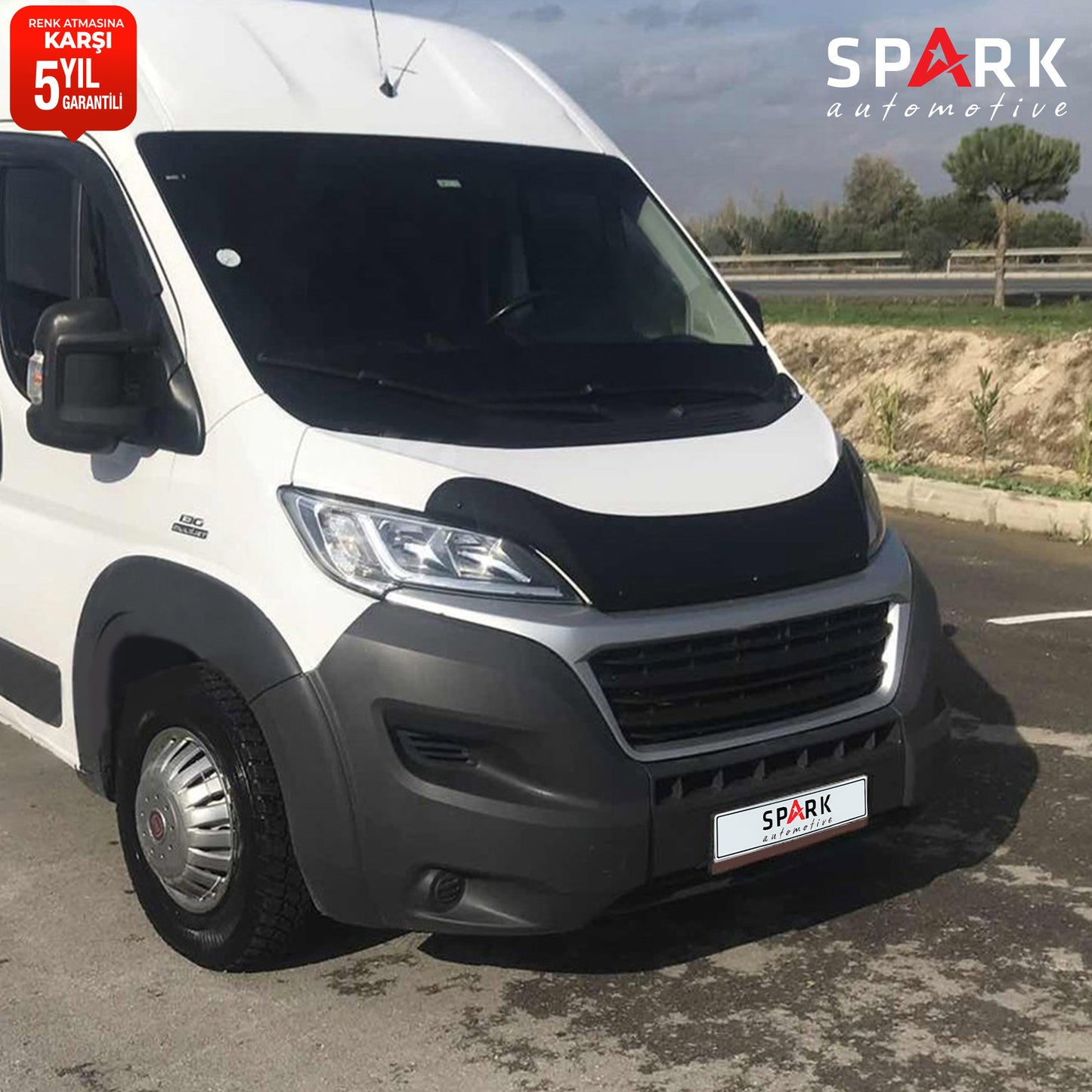 Fiat Ducato 2014- Yılı ve Sonrası Uyumlu Kaput Rüzgarlığı 3mm