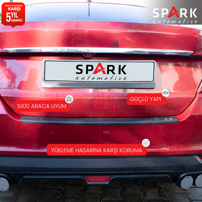 Fiat Egea 2015- Yılı ve Sonrası Uyumlu Arka Tampon Eşiği Mat