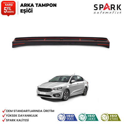 Fiat Egea 2015- Yılı ve Sonrası Uyumlu Arka Tampon Eşiği Mat