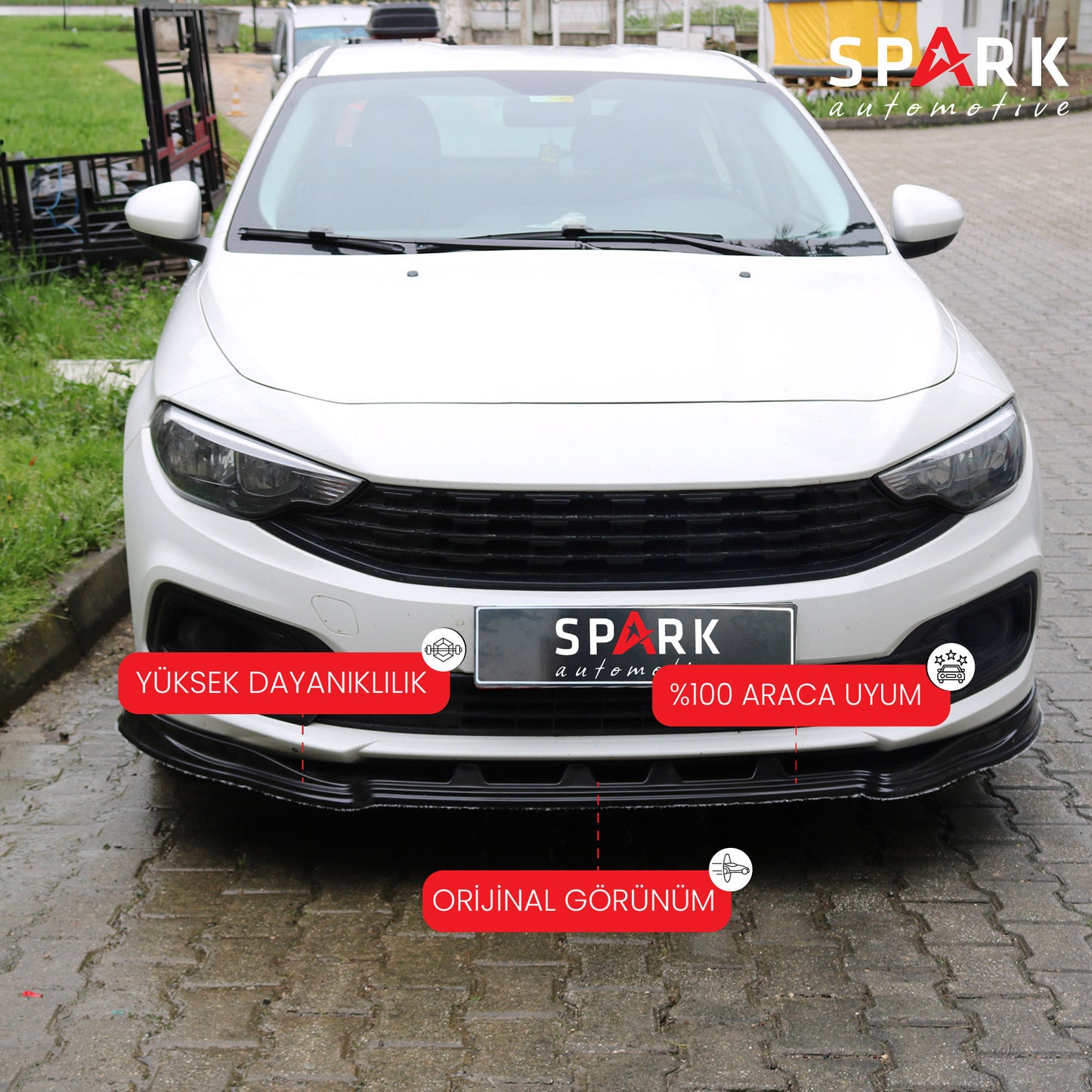 Fiat Egea 2015- Yılı ve Sonrası Uyumlu Ön Tampon Lip