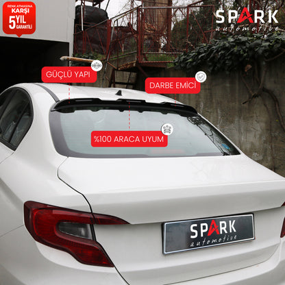 Fiat Egea 2015- Yılı ve Sonrası Uyumlu Arka Cam Spoyler