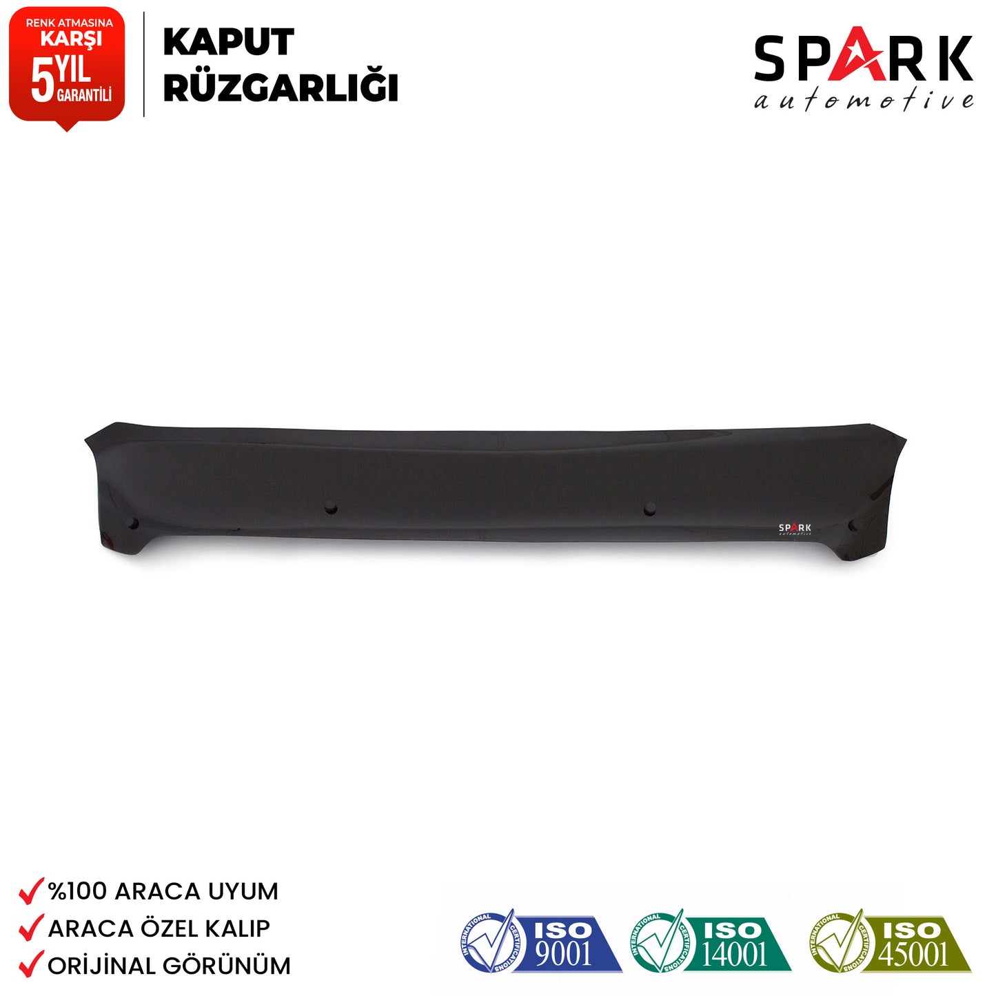 Fiat Linea 2007-2018 Yıl Aralığı Uyumlu Kaput Rüzgarlığı 3mm