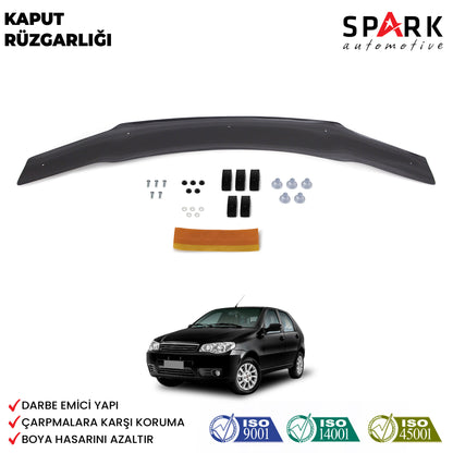 Fiat Palio 2006-2012 Yıl Aralığı Uyumlu Kaput Rüzgarlığı 4mm