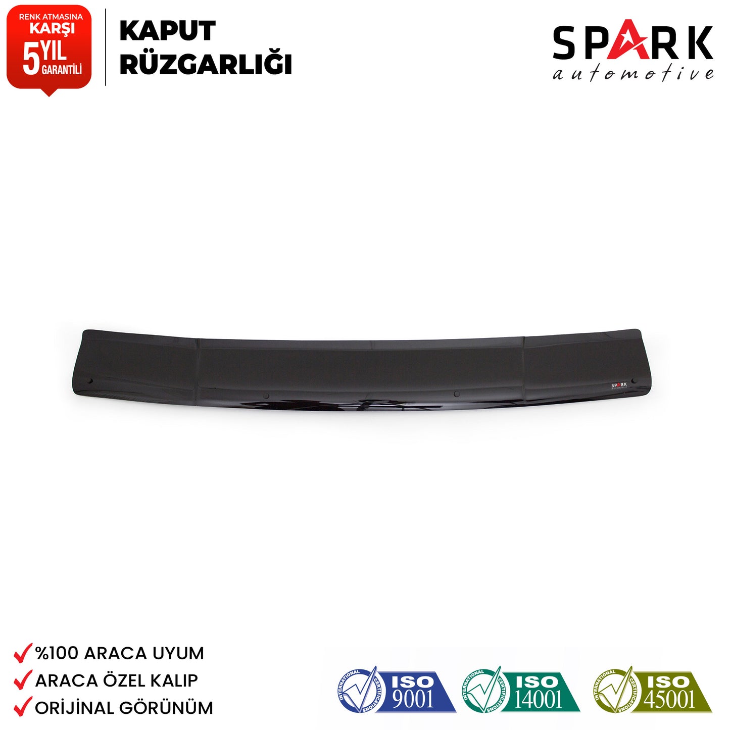 Fiat Tipo 1988-2000 Yıl Aralığı Uyumlu Kaput Rüzgarlığı 3mm