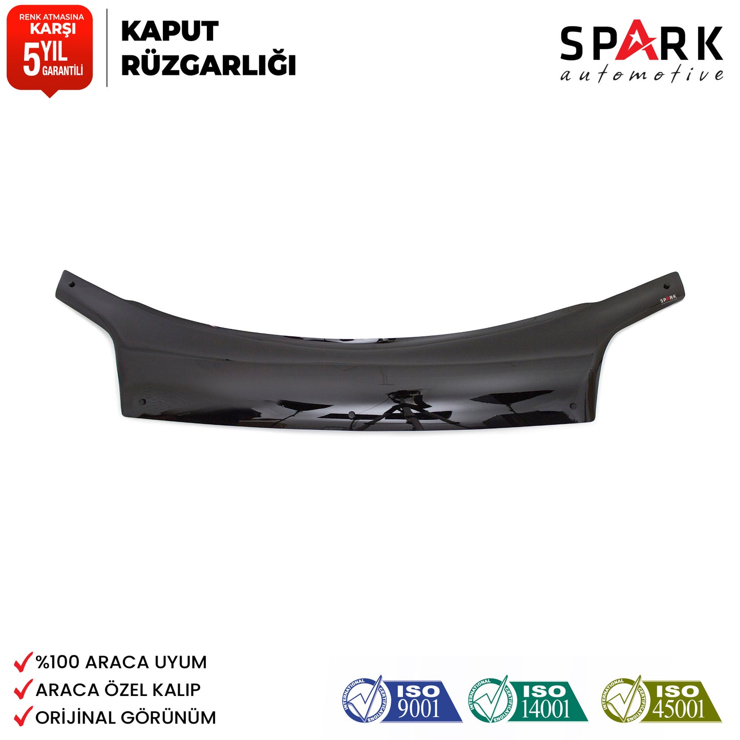 Ford Connect 2003-2008 Yıl Aralığı Uyumlu Kaput Rüzgarlığı 4mm