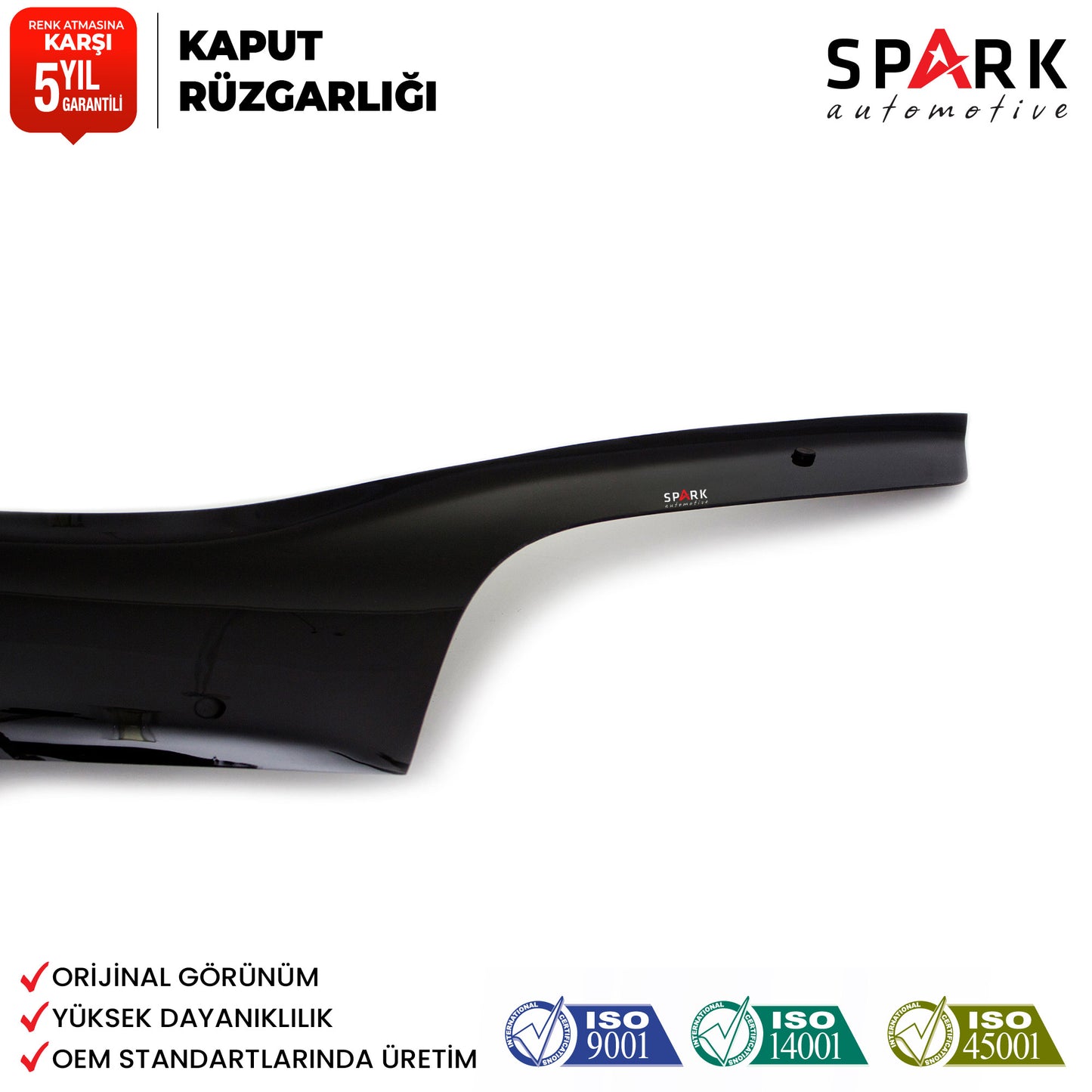 Ford Connect 2003-2008 Yıl Aralığı Uyumlu Kaput Rüzgarlığı 4mm